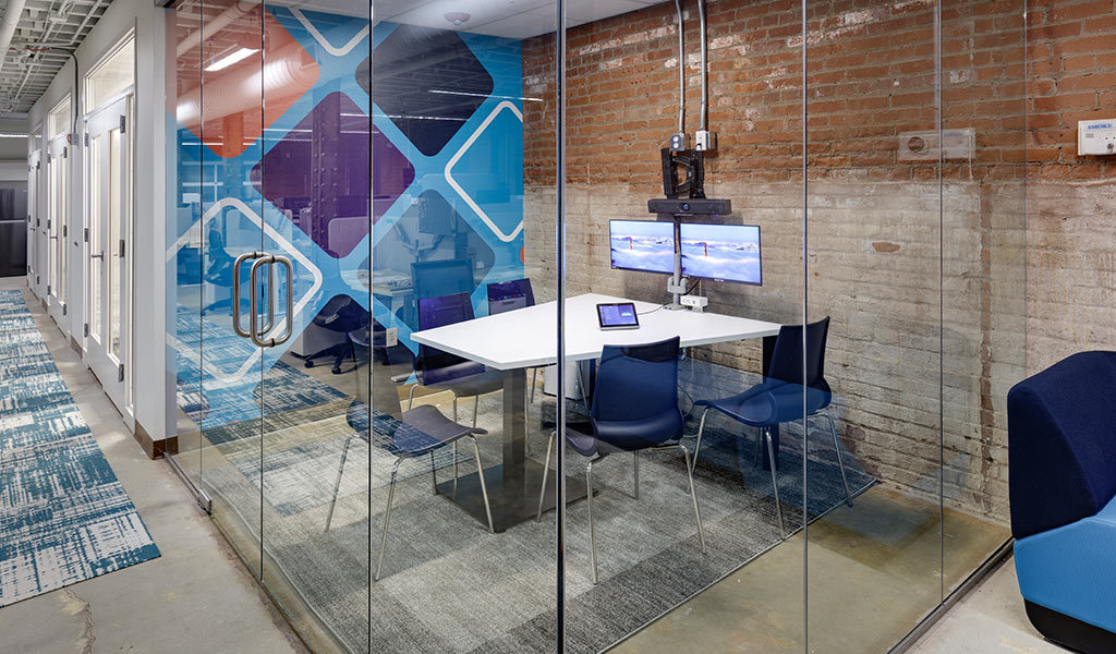 Boxcast Headquarters, Glass Conference Room